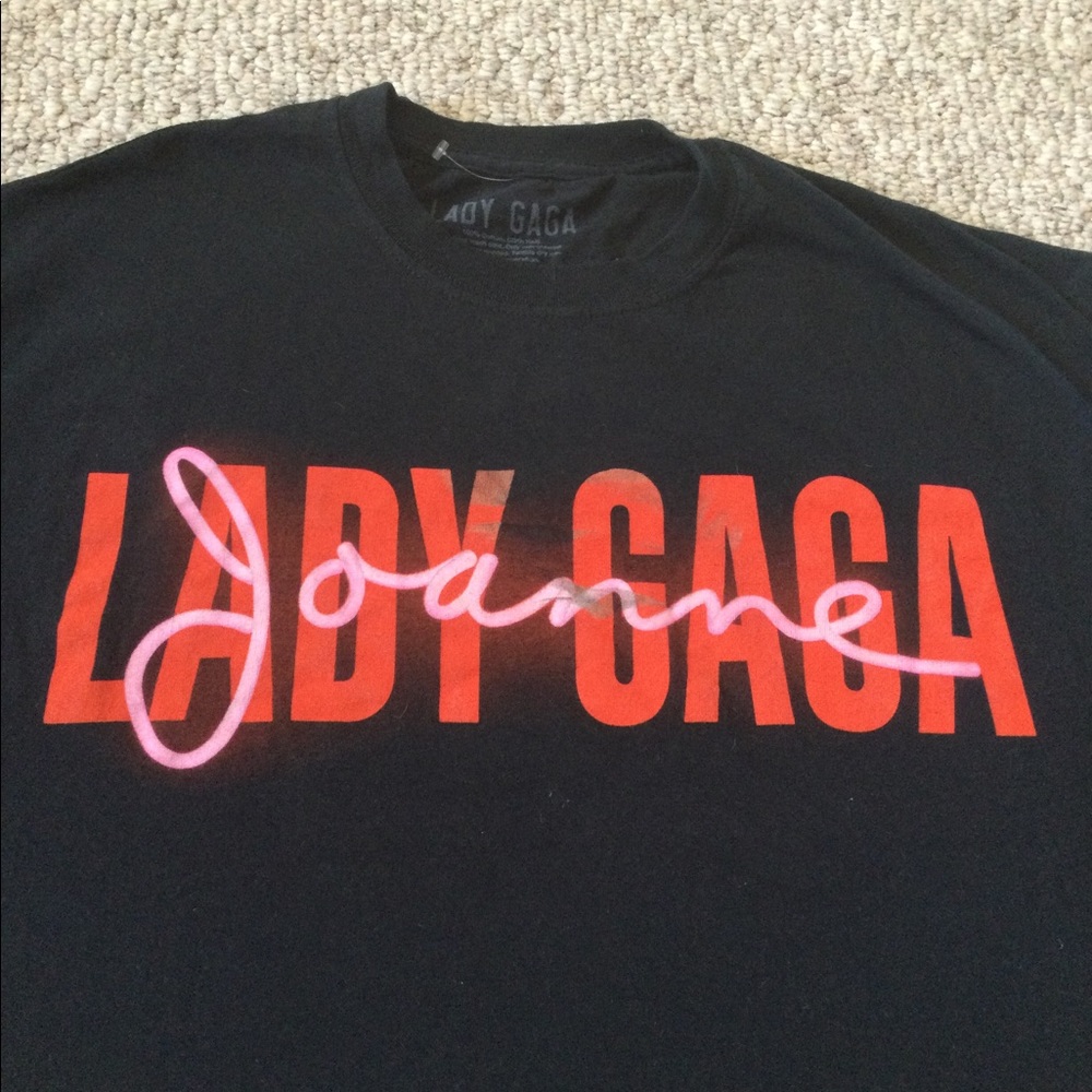 Lady Gaga Joanne tour t-shirt size large black - Picture 3 of 3
